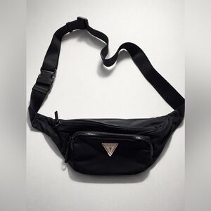 Guess Originals Black Nylon Bum Bag — Pre‑Loved & Lightweight